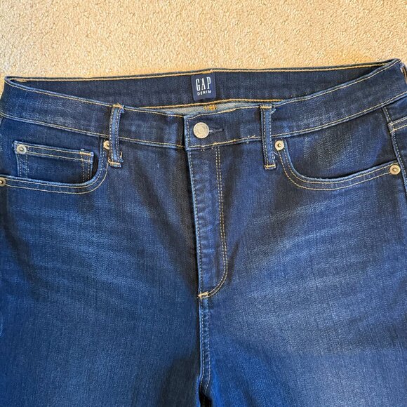 GAP True Skinny Dark Wash Skinny Jeans 32R - Picture 3 of 5